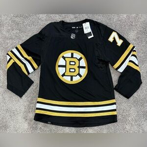 Adidas Boston Bruins Hockey Jersey Black Gold Taylor Hall 100th Mens‎ Size 52